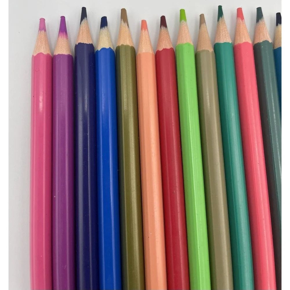Lot Of 71 Staedtler Colored Pencils W/ Pen & Gear Double Decker Plastic Case Art - Picture 3 of 9